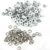 100Sets 4mm Round Metal Eyelets Scrapbooking Card Hole Leather Craft Garment Accessory (White)