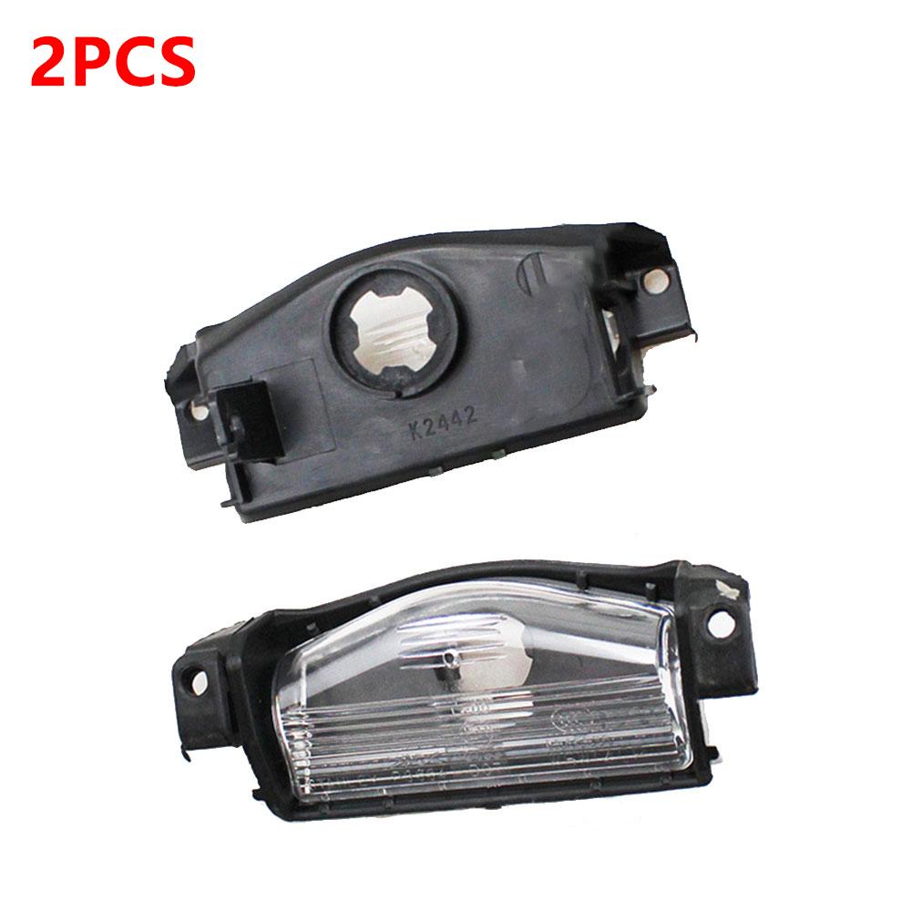 2PCS For Mazda 3 2 2009-2013 Rear Bumper Lamp Housing Cover License Plate Lamp Light Shell Cover Not With Light LED Car Styling