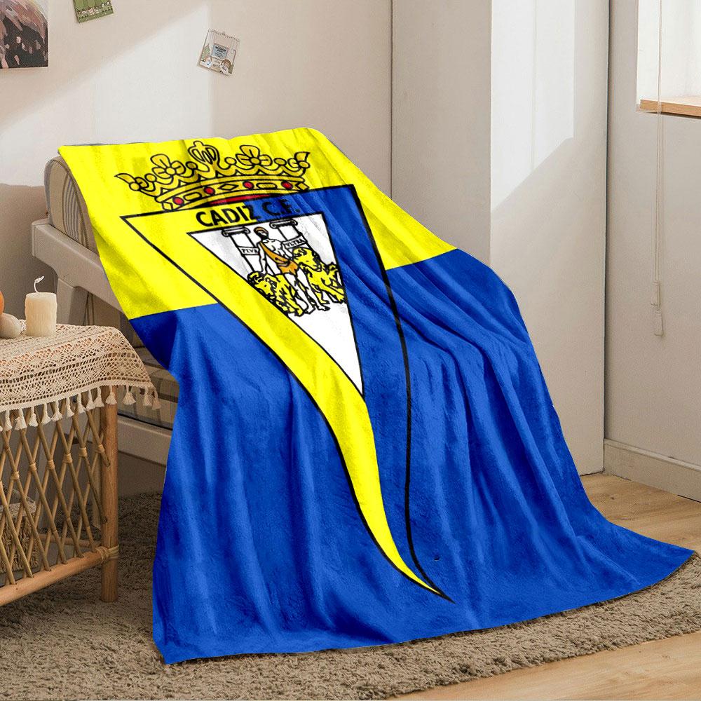Yellow Blue Logo Design Blanket for all seasons blanket lunch break throw gift