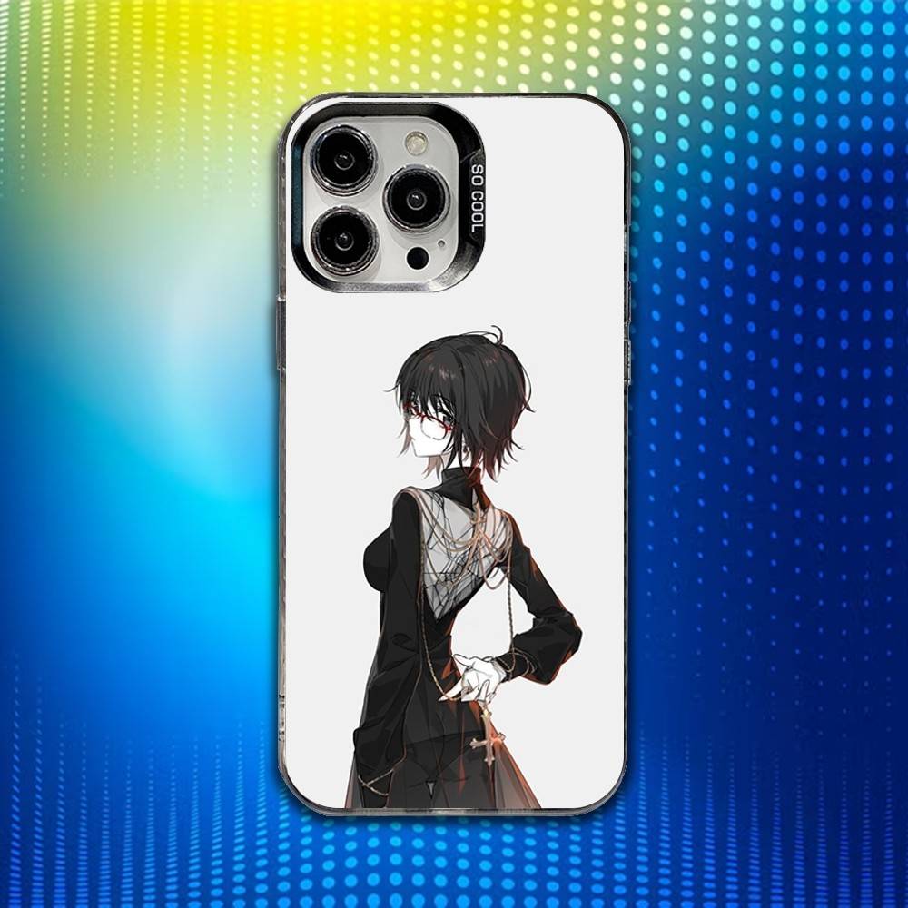 H-Hunter S-Shizuku Anime Phone Case For iPhone 16,15,14,13,12,11,Mini,Pro,SE,MAX White Matte Shockproof Cover