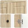 Bathroom Furniture Set Sonoma Oak 78.5 x 37.5 x 81 cm