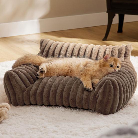 Ортопедическая лежанка для питомца Мягкий диван для собаки кошки Пена с эффектом памяти высокой плотности Лежанка для щенка моющаяся Принадлежности для питомцев