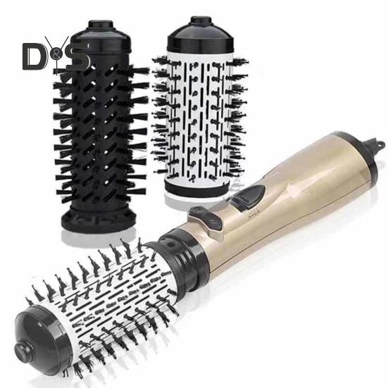 Автоматическая щипцы для завивки 3-в-1 Вращающийся фен Интеллектуальный контроль температуры Регулируемое вращение на 360 градусов Автоматически вращающаяся щетка для завивки волос