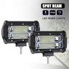 72W Off Road LED Bar Spot Led Beam Daytime Running Light Fog Lamp Work Light LED Headlights