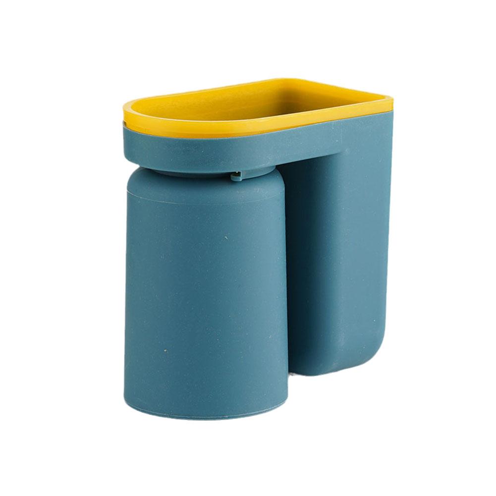 Держатель для стакана зубной щетки Самоклеящаяся подставка для стакана для полоскания рта Настенный органайзер для ванной комнаты для зубной пасты Домашнее хранение Стакан для полоскания рта C6T4