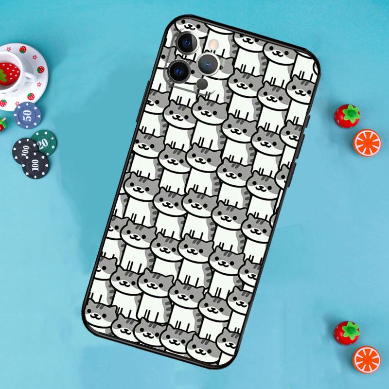 Забавные милые кошки Чехол для телефона Для iPhone 17 Air 16 15 14 13 11 12 Pro Max 13 12 mini 15 16 Plus 16e Чехол Funda
