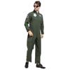 Adult Men Flight Suit Pilot Costume Cosplay Jumsuit for Halloween Party
