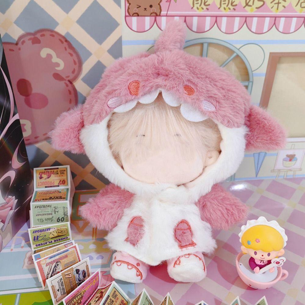 Розово-синяя кукольная одежда, аксессуары для кукол, миниатюрные плюшевые толстовки, хлопковые мягкие куклы