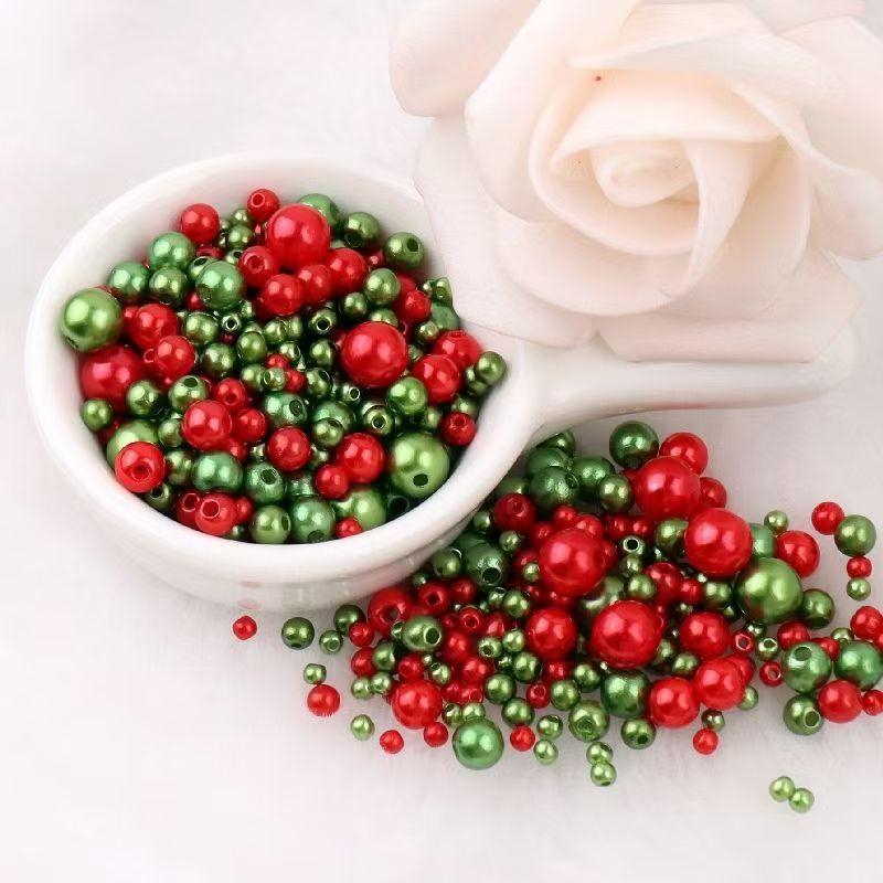 Высококачественная перфорированная разноцветная имитация жемчуга ABC, своими руками, платье из бисера, серьги, браслет, ожерелье с россыпью бусин