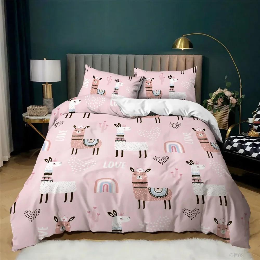 Набор постельного белья Animal Carton Twin Размер 3 шт. Ropa De Cama Милый Овечка Мягкий Пододеяльник Набор Домашний Текстиль Кровать Теплый Комплект Одеял Dropshiping