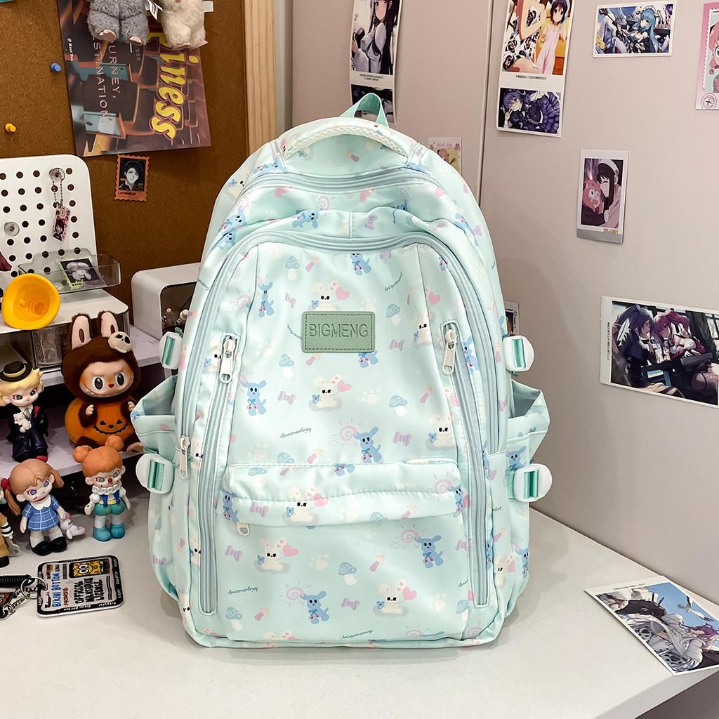 Animal Printed Rabbit Pattern Small Backpack For Girls And Teens Travel Casual