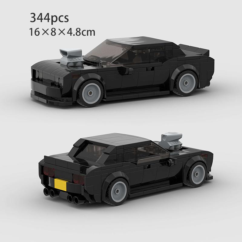 MOC Скоростной гоночный автомобиль Внедорожник Раллийный спортивный Модель Строительные блоки Супер гонщики Транспортное средство Городская Техника Кирпичи Игрушка Рождественский подарок