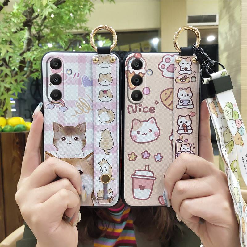 Cute Soft Case Phone Case For Samsung Galaxy A17 Back Cover Anti-knock Cartoon Waterproof Phone Holder Protective Ring
