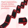 8 Section Dance Stretching Belt Pilates Fitness Exercise Resistance Band With Number Tension Band Pilates Pull Rope