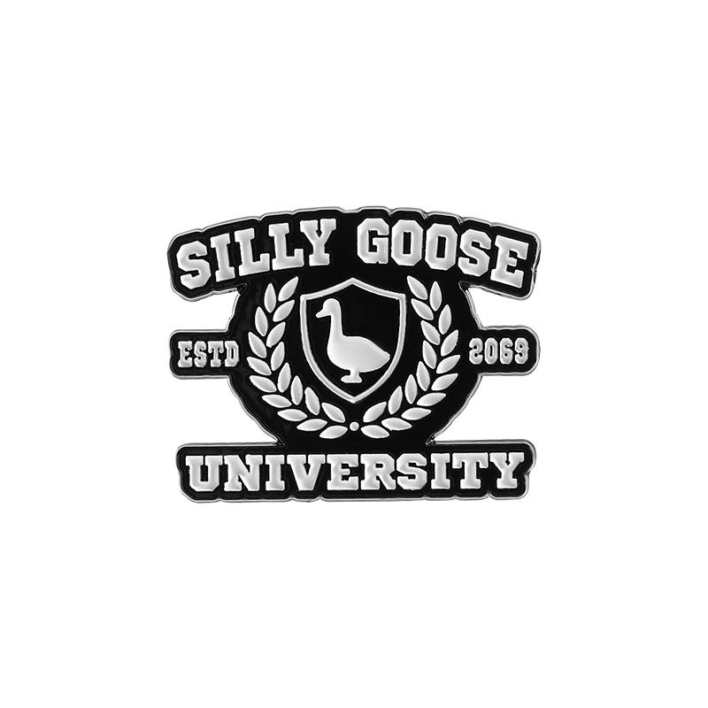 5-7PCS/SET Enamel Pins Custom Silly Goose Club Brooches Lapel Badges Clothes Animal Jewelry Gift for Friends