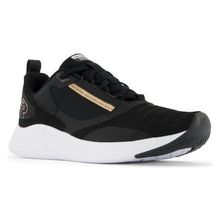 New Balance Женские кроссовки Beaya черного золота с эффектом металлик WBEYLB