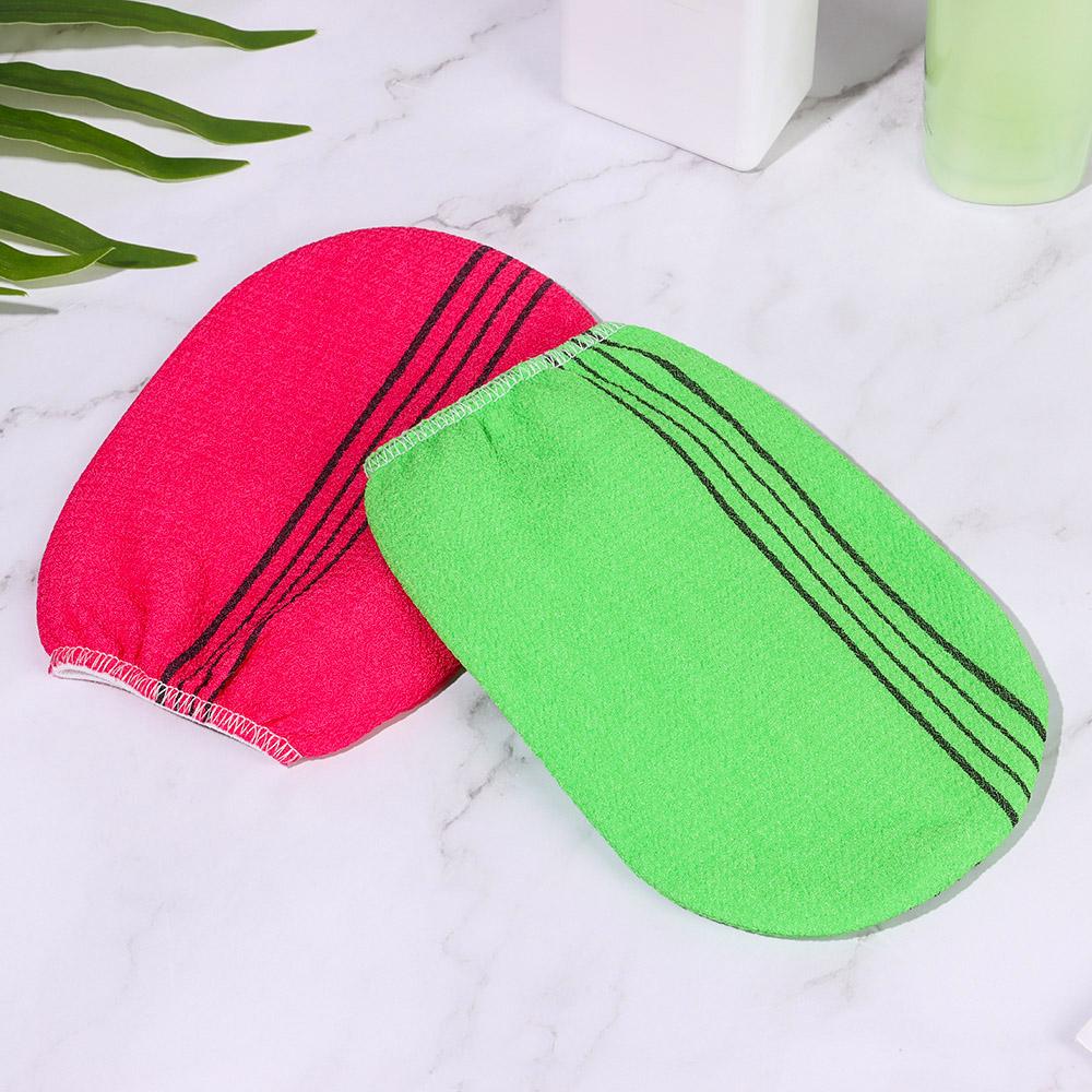 Smooth Skin Cleaner Viscose Fiber Shower Scrubber Bath Glove Body Rub Exfoliating Towel