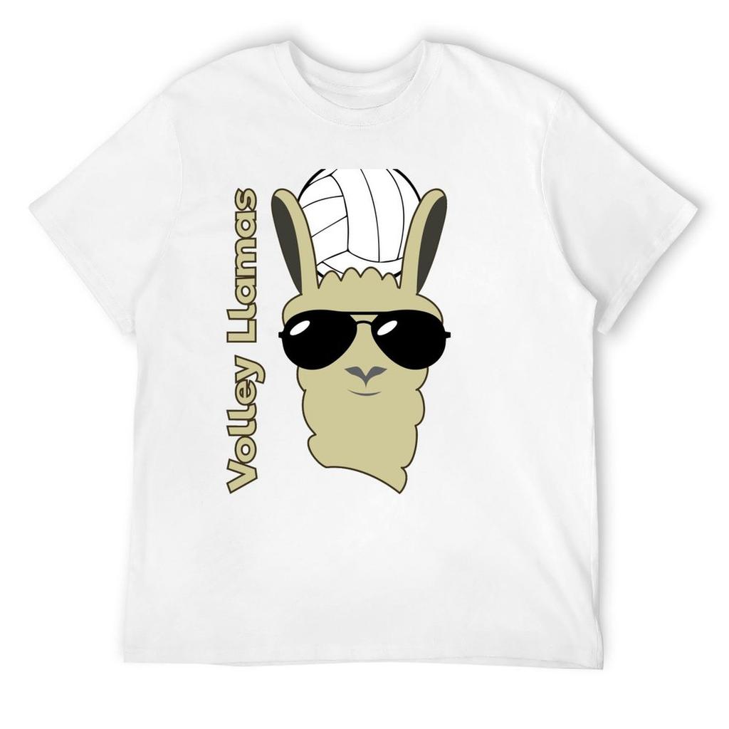 Волейбольная Лама Текстовая Футболка Эстетичная одежда футболки графические футболки мужская футболка однотонные белые футболки мужские