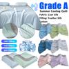Летнее одеяло охлаждающее, washable, класс А, ледяной шелк, дышащее, для кондиционера, однотонное, одеяло, летнее одеяло
