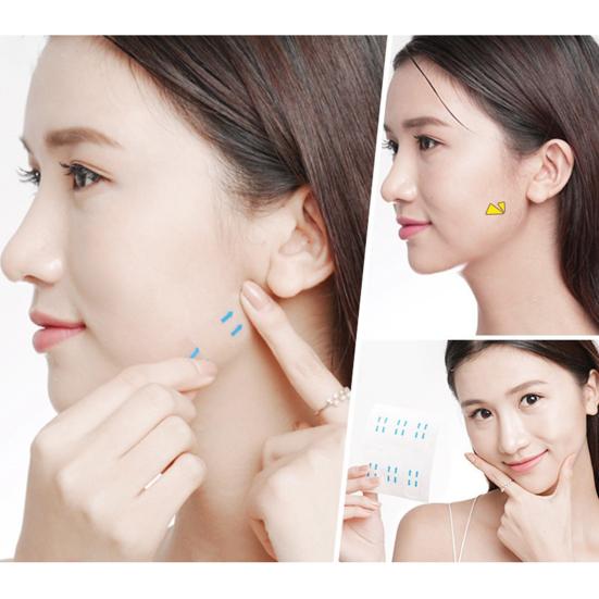 Yousheng 200 шт. укрепляющий пластырь для лица, простой в использовании, легкий, удобный, эффективный, против морщин, портативный, V-образный, невидимый пластырь для наружного применения
