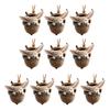 10 шт. Лесные животные Желуди Украшения Уютный Лес Рождественское Украшение 2D Акрил Сосновая Шишка Животное Рождественская Елка Подвесные Украшения для Домашнего Декора