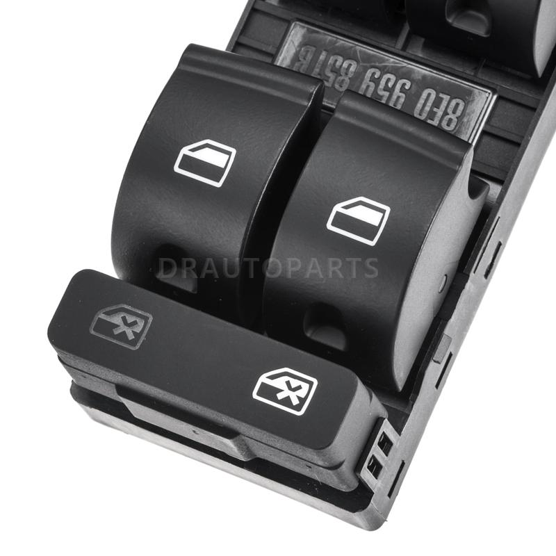 Master Window Control Switch 8E0959851D,8E0959851B,8E0959851B5PR,8E0959851D5PR For SEAT Exeo 1.6/1.8T/2.0T 2008-2013