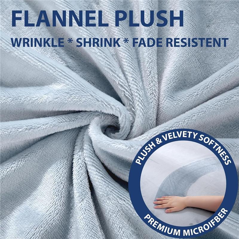 Super Soft Fleece Fitted Sheet - Queen Size - Extra Plush Polar Fleece, No-Pilling - Deep Pocket - All Season Cozy Warmth