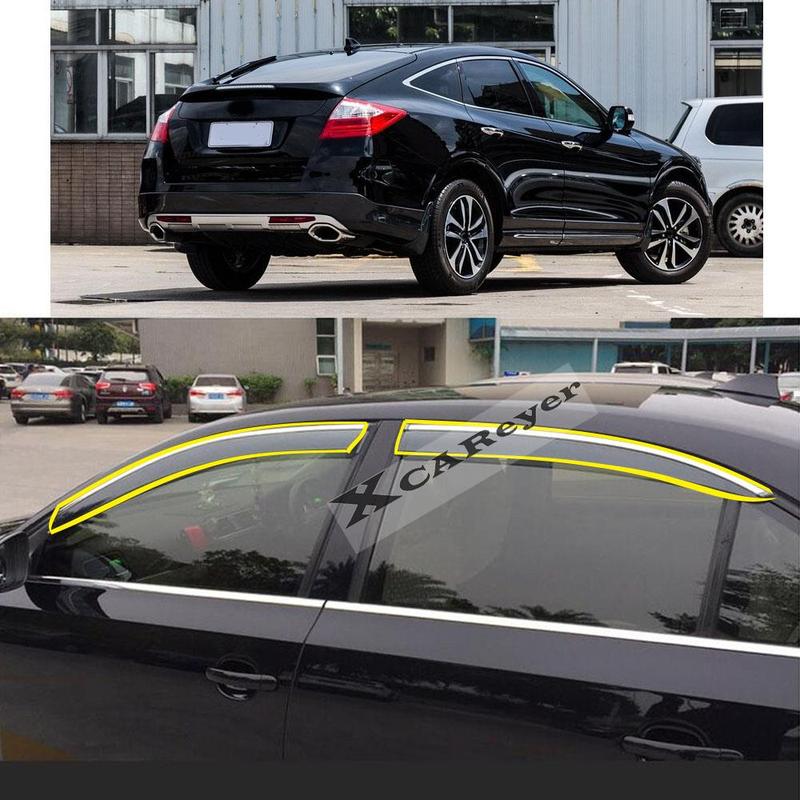 Для Honda Crosstour 2010-2011 2012 2013 2014-2015 2016 Автомобильная наклейка Пластиковое стекло окна Дефлектор (ветровик) Защита от дождя/солнца Вентиляционные детали
