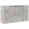 Reception Desk Concrete Grey 180x50x103.5 cm Engineered Wood