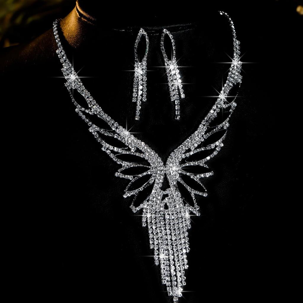 Комплект ожерелий, комплект украшений в виде бабочек, набор для банкетного платья, цепочка, модные универсальные свадебные украшения