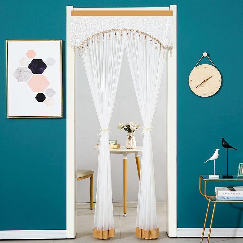 All-Season No-Drilling Velcro Lace Room Divider, Mosquito-Proof, Insect-Proof Bedroom Curtain, Summer Mosquito-Proof Sheer Curtain