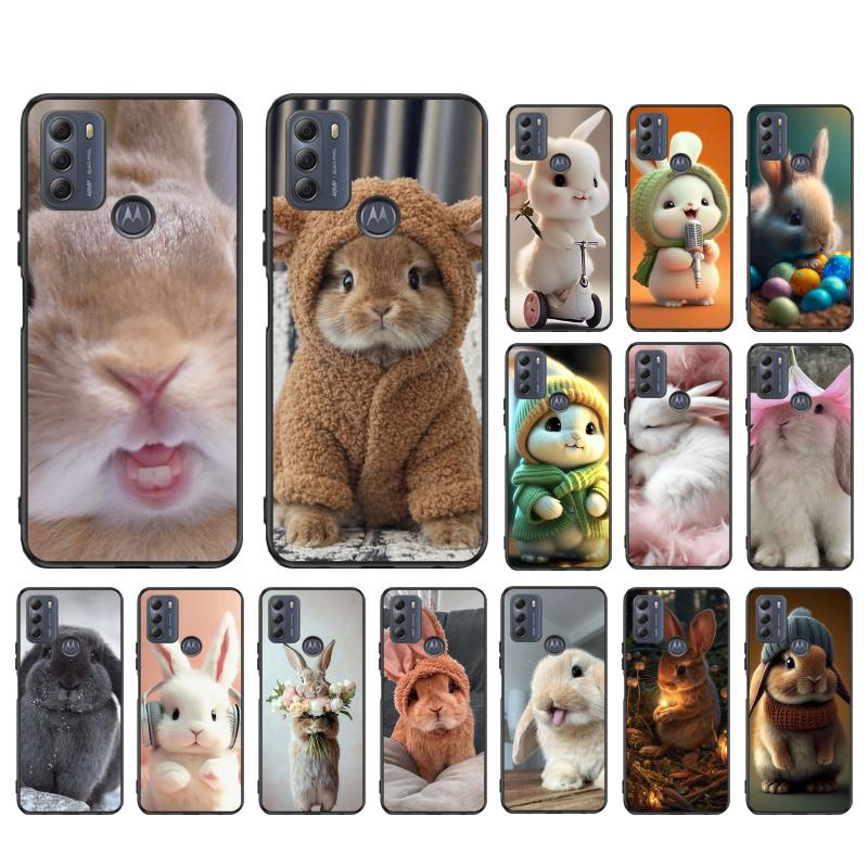 Phone Case For Moto G86 G85 G75 G15 G05 G56 G72 G53 G54 G84 G60 G31 G32 G24 G 5G G Play Rabbit Bunny Animal