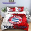 Custom Name FC Bayern Munich Bedding,Quilt Set Quilt Cover Pillowcase Home Birthday Gift(1 * duvet cover + 2 * pillowcase, without core) -HE61