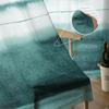 Watercolor Stripes Abstract Gradient Green Bedroom Transparent Sheer Curtains Holiday Decoration Window Voile Tulle Curtain
