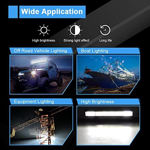 Willpower 17-дюймовая светодиодная панель мощностью 450 Вт, 12 В, 24 В, светодиодный рабочий светильник с широким и узким углом обзора, IP67, светодиодный прожектор высокой яркости 6000 К, белый цвет