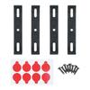 European License Plate Mounting Bracket Kit Car License Plate Frames With Screws And Installation Tools Universal 1 Set
