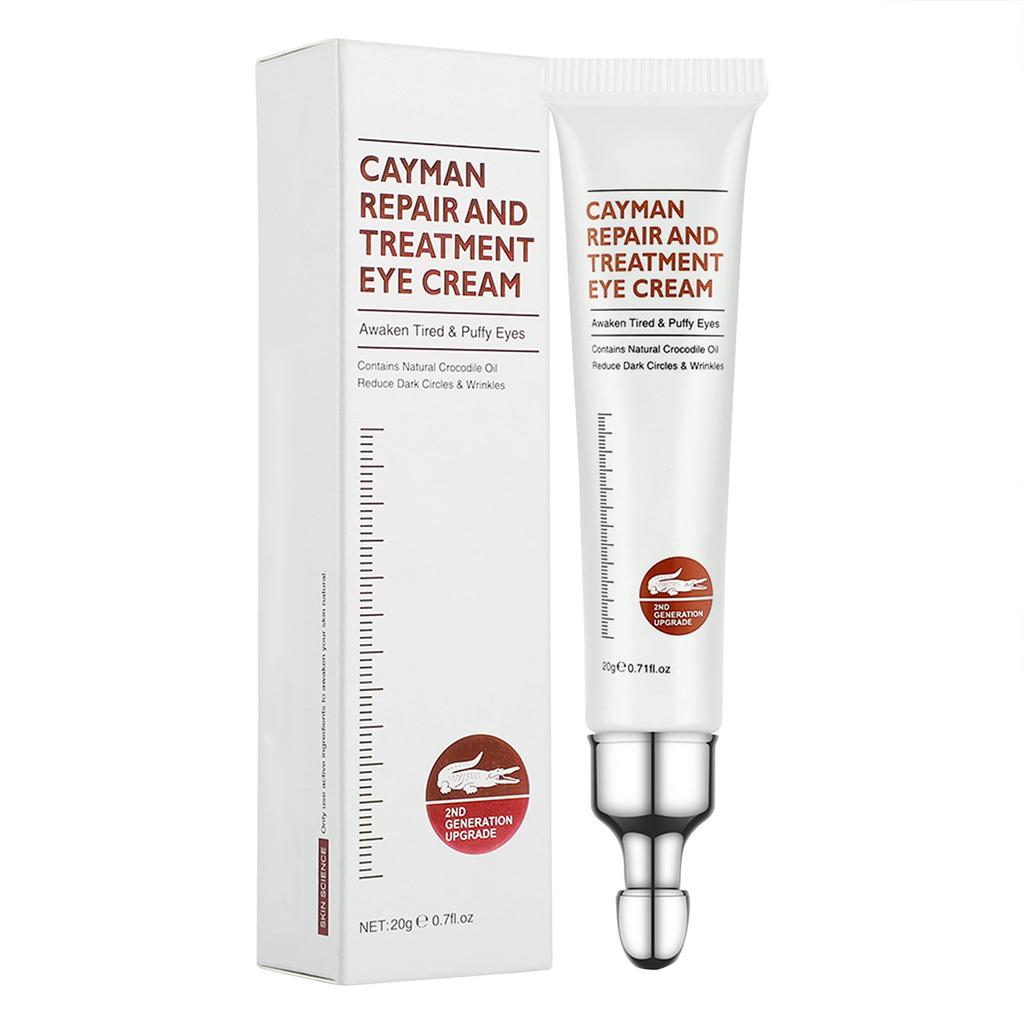 Антивозрастной крем для глаз Крем для глаз с протеинами кайманового шелка от морщин, тонких линий, темных кругов, отечности и мешков, 20 г