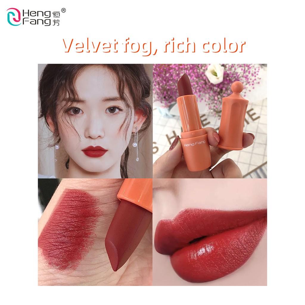 HengFang Velvet Matte Lipstick Set Не легко выцветает Косметика для макияжа губ 3,5gx4