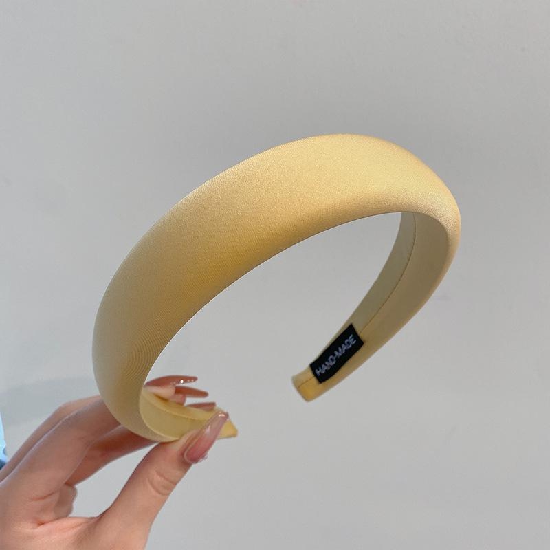 Атласный глянцевый ободок-повязка для женщин для выхода в свет с высоким подъемом и лицом, маленькие аксессуары для волос, заколка-ободок