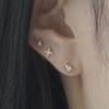 Youngglow 14k Sparkling In Heart Piercing