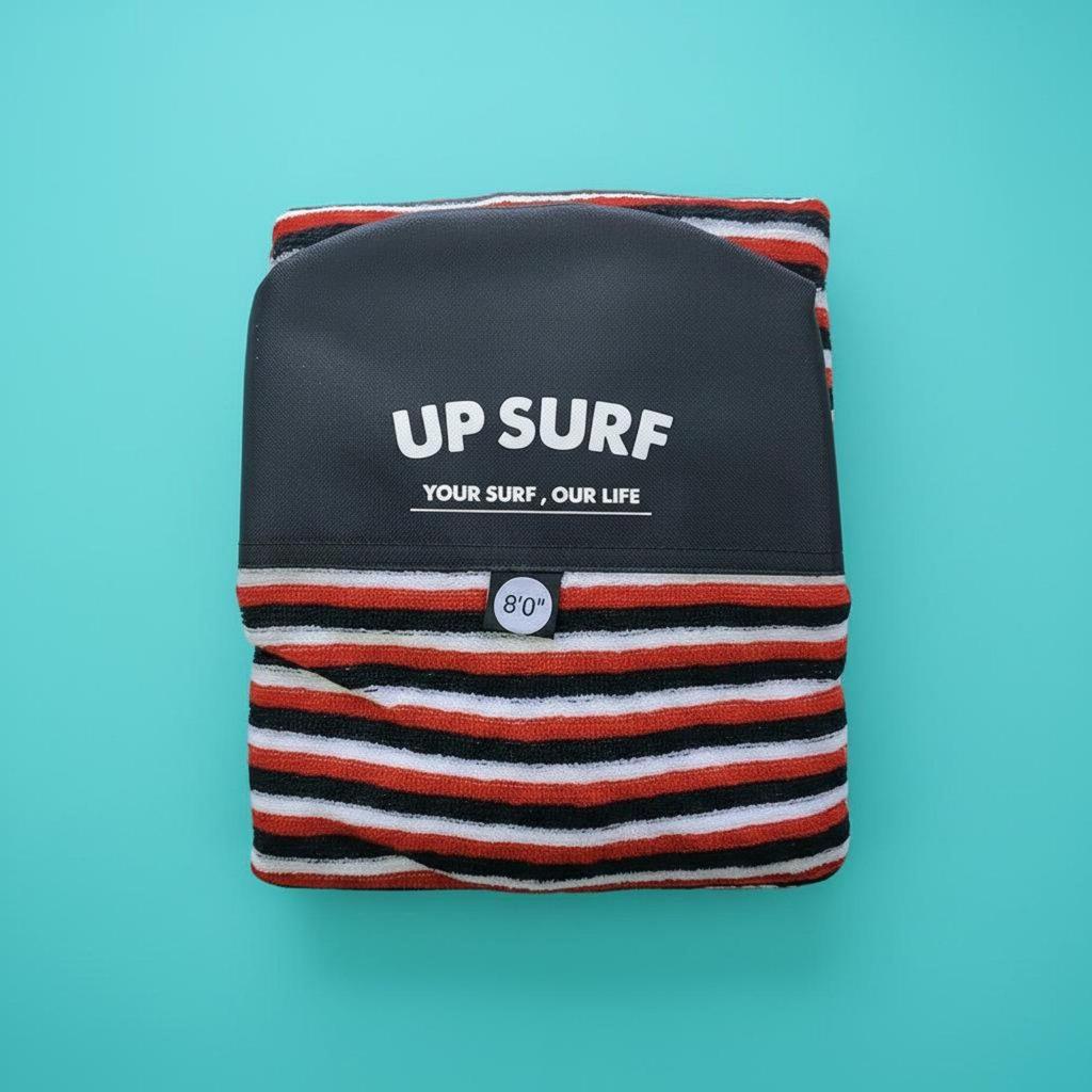 Striped Surfboard Sock Flexible Board Sleeve Cover Bag for Surfing