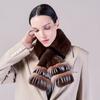 Шарф из натуральной шерсти кролика Рекс, корейская версия, простой длинный плюшевый плетеный плюшевый шарф, теплый и утолщенный, универсальный, для женщин