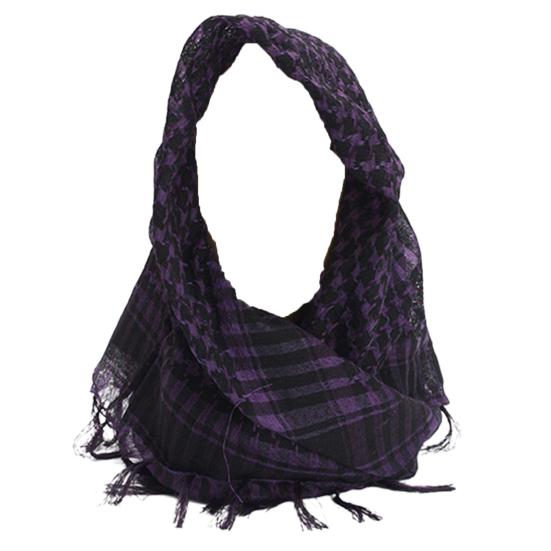 Unisex Scarf Cotton Shawl with Tassels Plaid Pattern Keffiyeh Scarf for Winter Work Street Wear