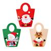 Подарочные пакеты с ручками Санта Олень Снеговик Праздничная сумка-тоут