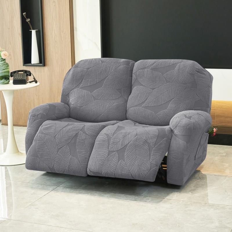 2Seater Washable Split Recliner Sofa Covers Elastic Super Soft Reclining Chair Covers Anti-dirty Relax Armchair Protector Home