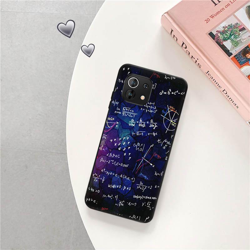 Для Xiaomi 11 Lite 5G физика наука математика формула чехол для телефона Mi 11 Ultra 11i 11x 11T 10 10T Note 10 Pro 9 SE