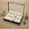 12 Slots Watch Box Multi-Function Watch Organizer Practical Watch Case  Jewelry