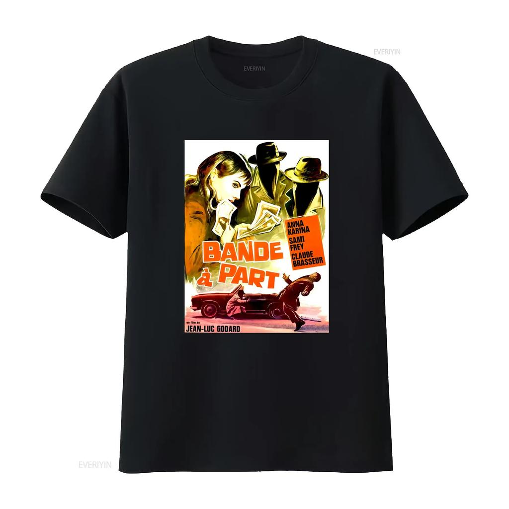60s French Wave Film Bande à Part T Shirt Anna Karina Sami Frey Claude Brasseur Jean Luc Godard