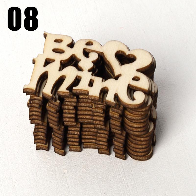 15 шт. украшения для дома, деревянные птицы, поделки для жениха, сделай сам, настольные конфетти, разбросанные любовные семейные письма