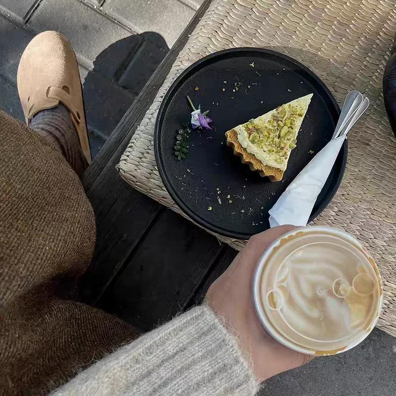 Модные летние ретро шлепанцы в стиле Birken из коричневой искусственной замши, модные мюли на платформе с круглым носком, уличные женские шлепанцы на мягкой подошве из пробки